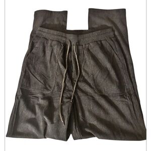 NWOT Women's Sz Small Corduroy Lounge Pants Black 2 Front Pockets